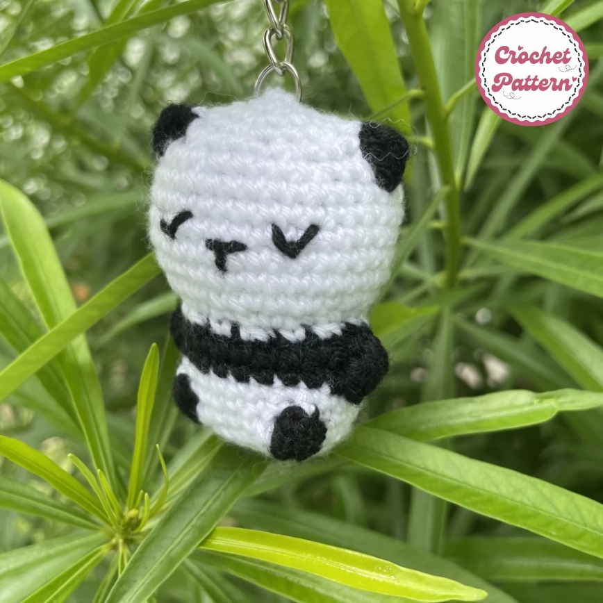 Panda Keychain Crochet Pattern