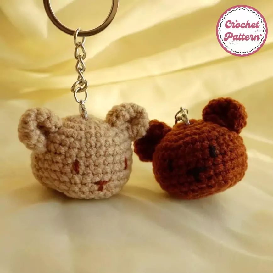 Bear Couple Keychain Crochet Pattern