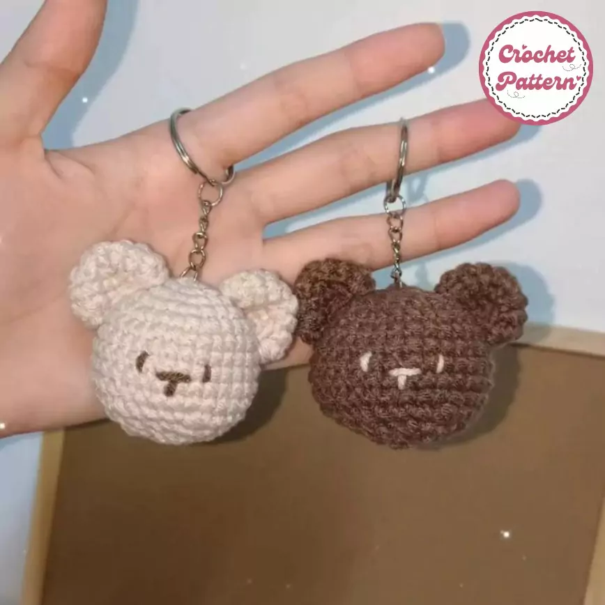 Bear Couple Keychain Crochet Pattern