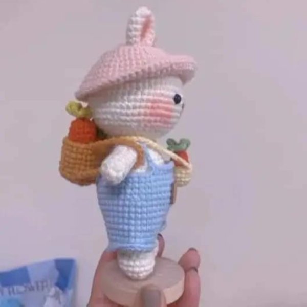 Bunny Wearing Bag Crochet Pattern