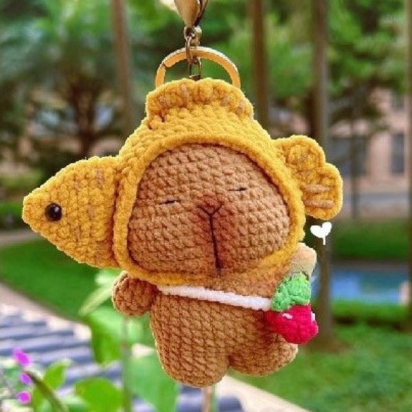 Capybara Cosplay Fish Crochet Pattern