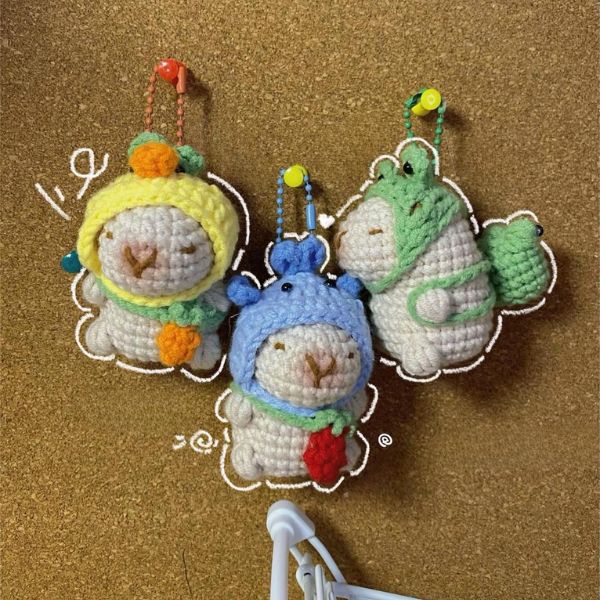 Cute Capybara Keychain Crochet Pattern