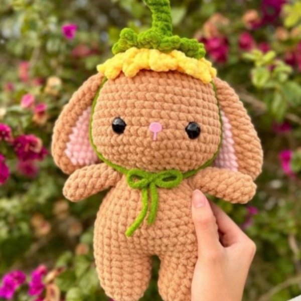 Flower Bunny Crochet Pattern