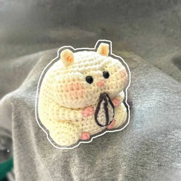 Hamster Cute Keychain Crochet Pattern