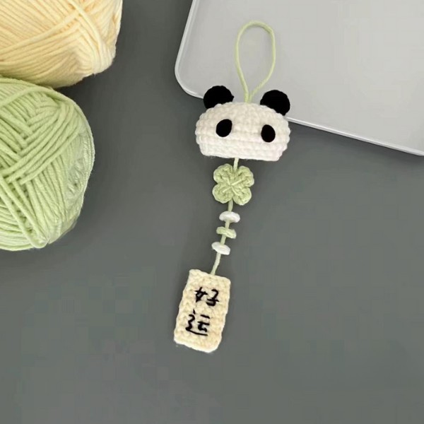 Mini Panda Keychain Crochet Pattern