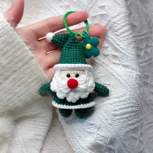 Santa Claus Keychain Crochet Pattern