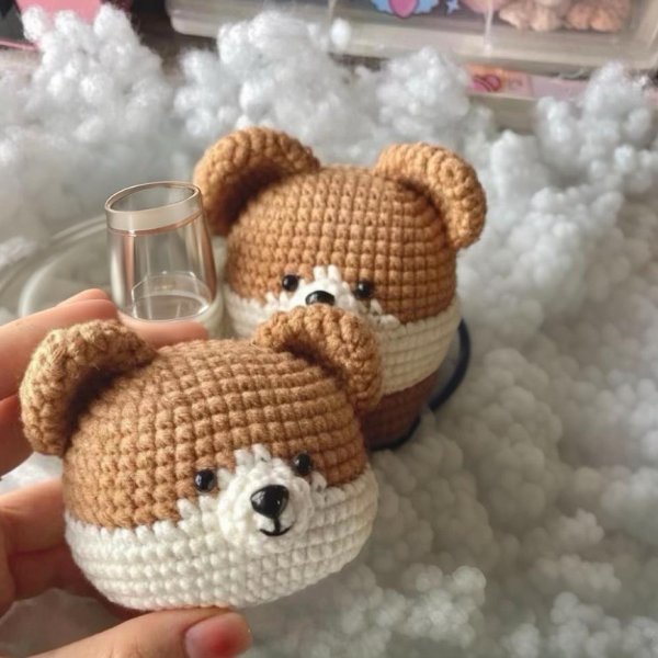 Shiba Dog Head Crochet Pattern