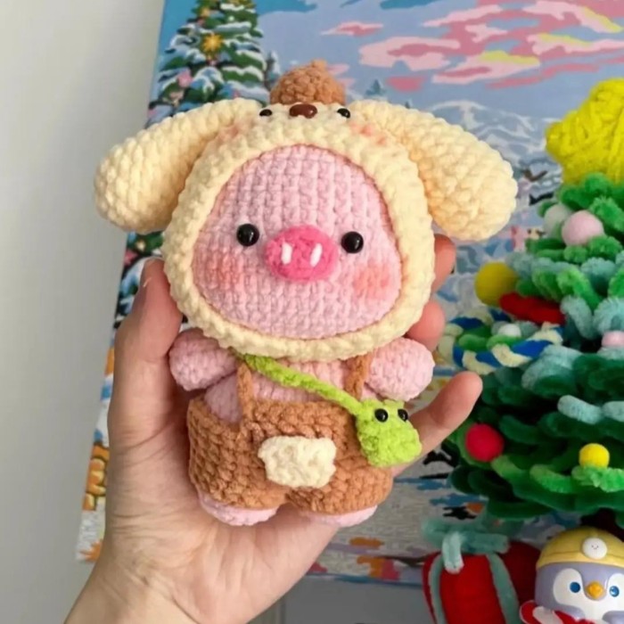 Pig Pudding Dog Crochet Pattern