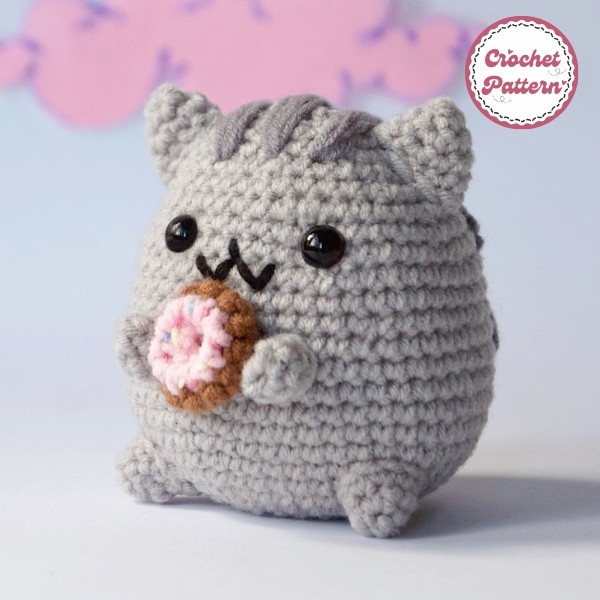 Pusheen with Donut Crochet Pattern