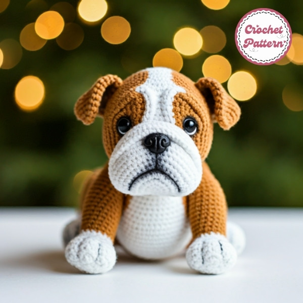 Bull Dog Crochet Pattern